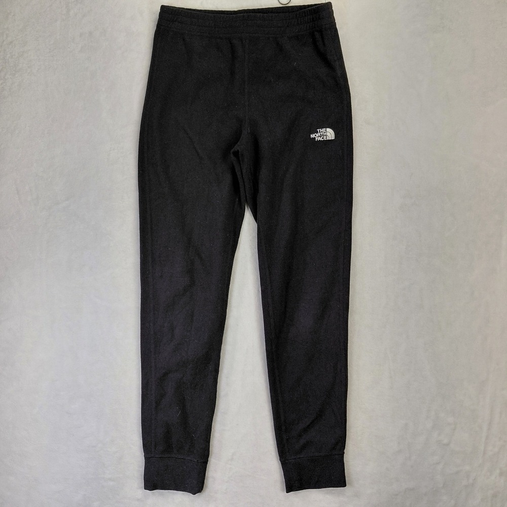 The North Face Kids Black Fleece Joggers Youth Large 14/16 Sweatpants Logo